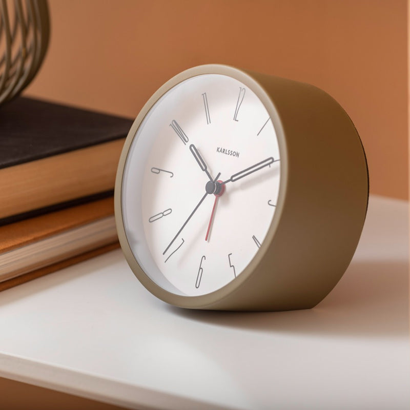 Belle Alarm Clock - Moss Green