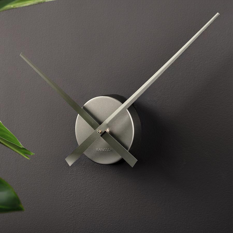 LBT Wall Clock Mini - Metallic Dark Grey