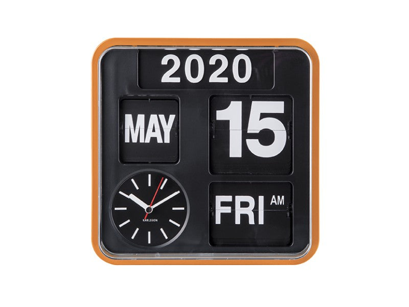 Mini Flip Clock - Orange