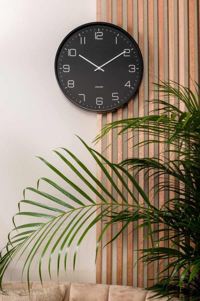 Lofty Wall Clock - Matte Black