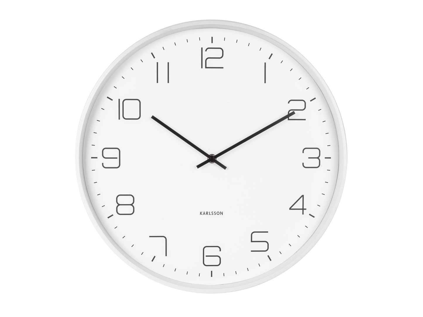 Lofty Wall Clock - Matte White