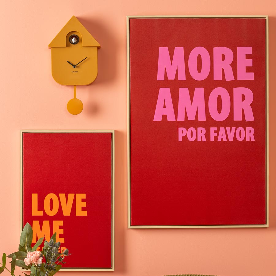 Modern Cuckoo Clock - Bright Yellow