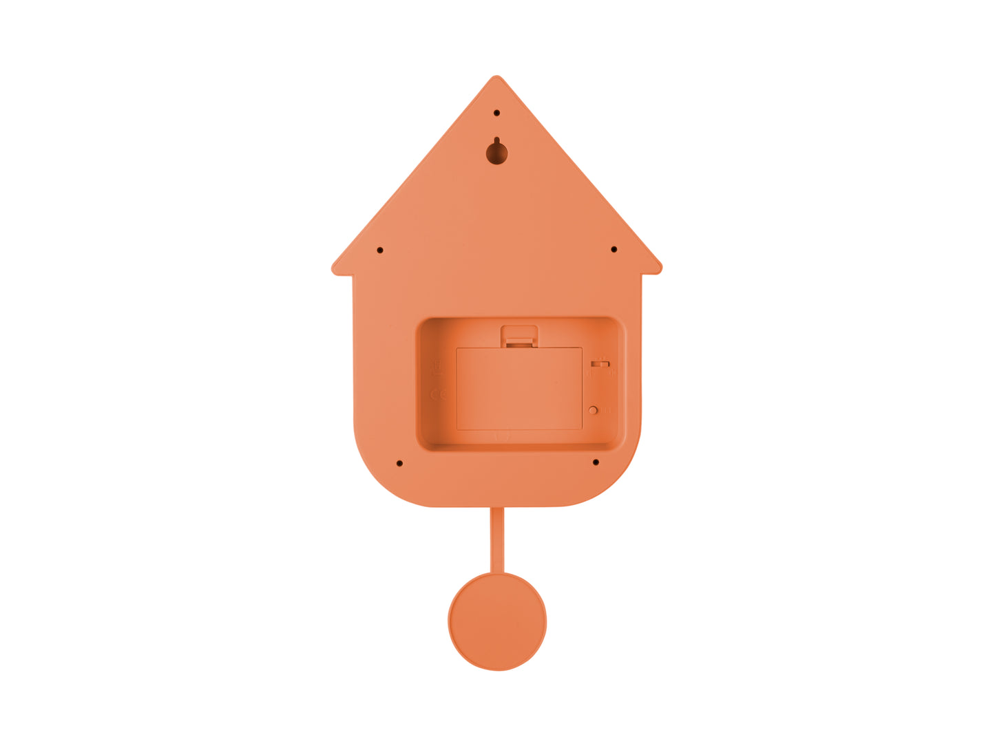 Modern Cuckoo Clock - Bright Orange