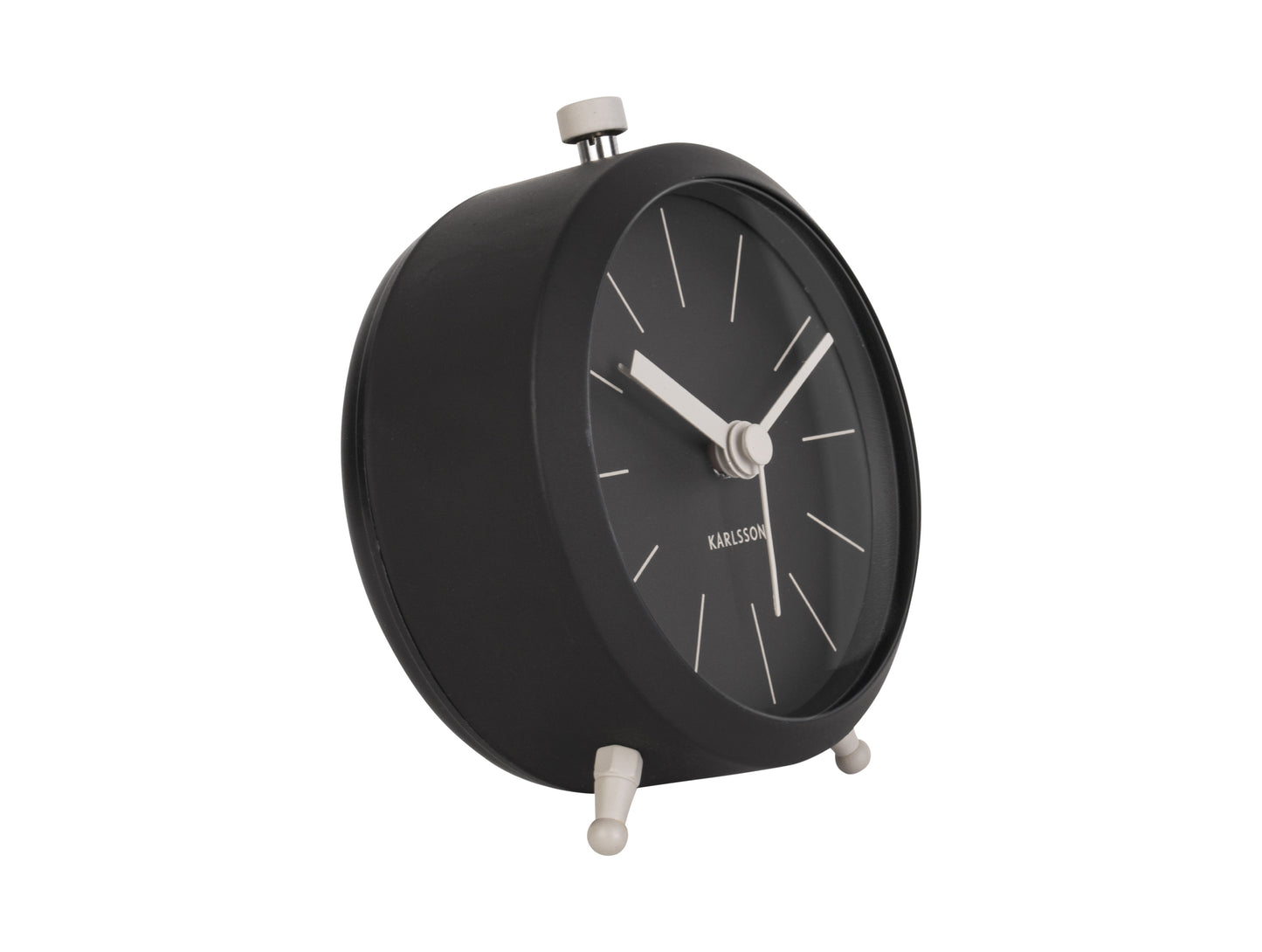 Button Alarm Clock - Black