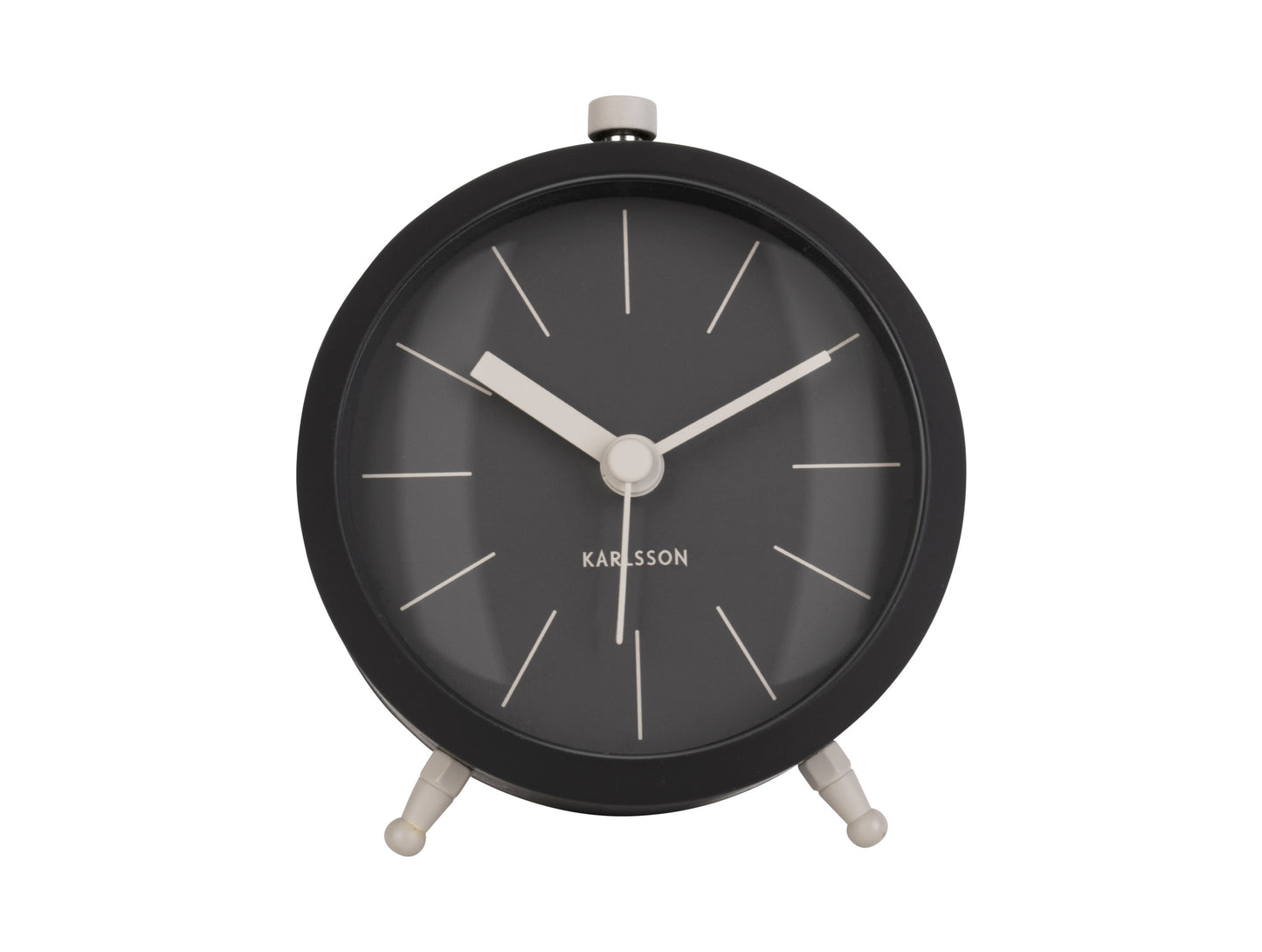 Button Alarm Clock - Black