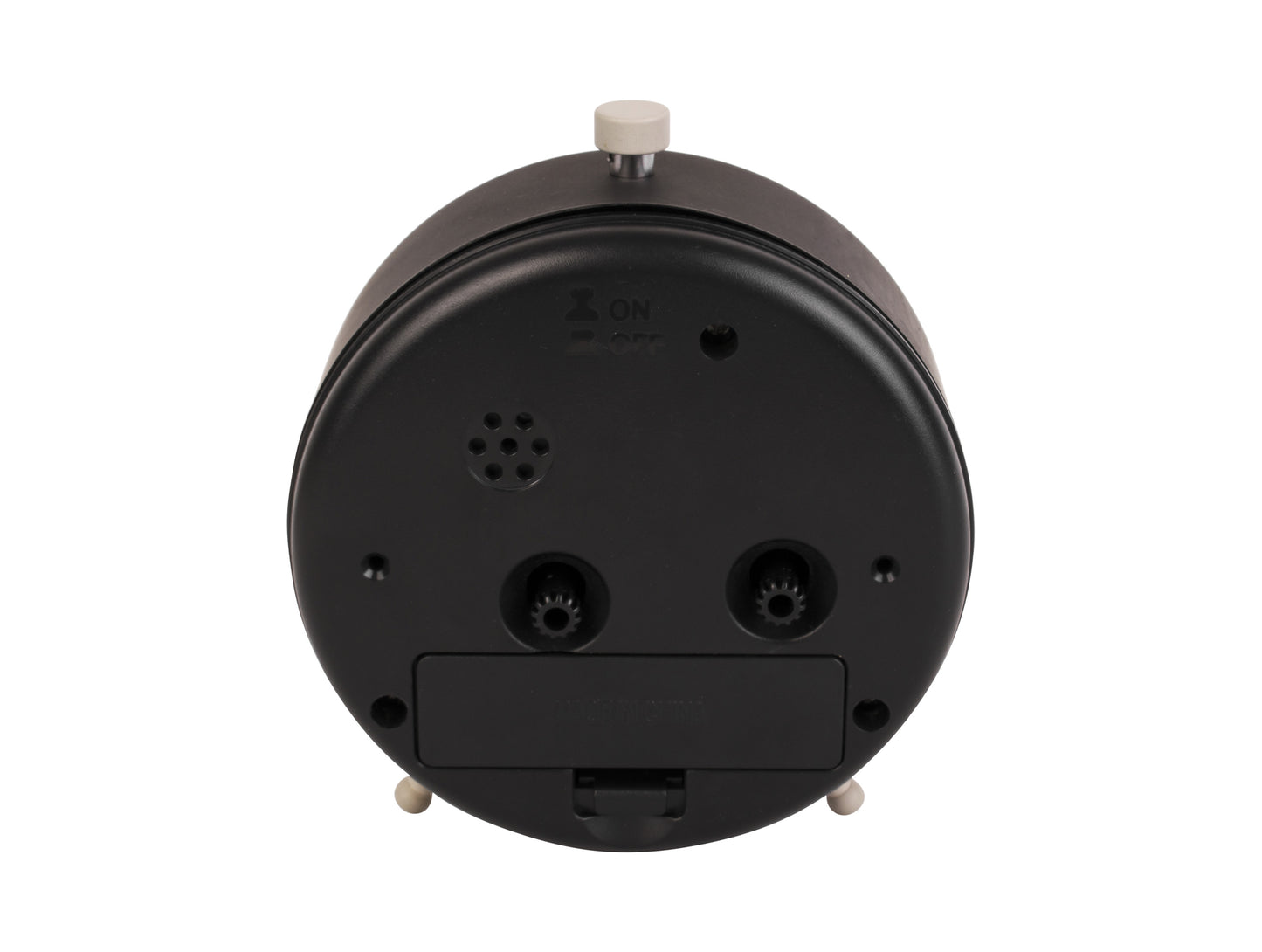 Button Alarm Clock - Black