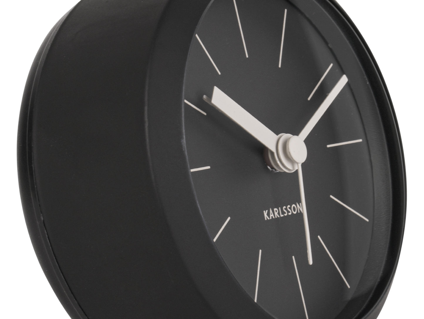 Button Alarm Clock - Black