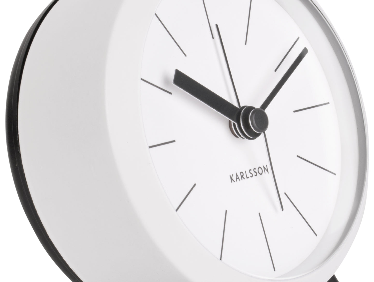 Button Alarm Clock - White