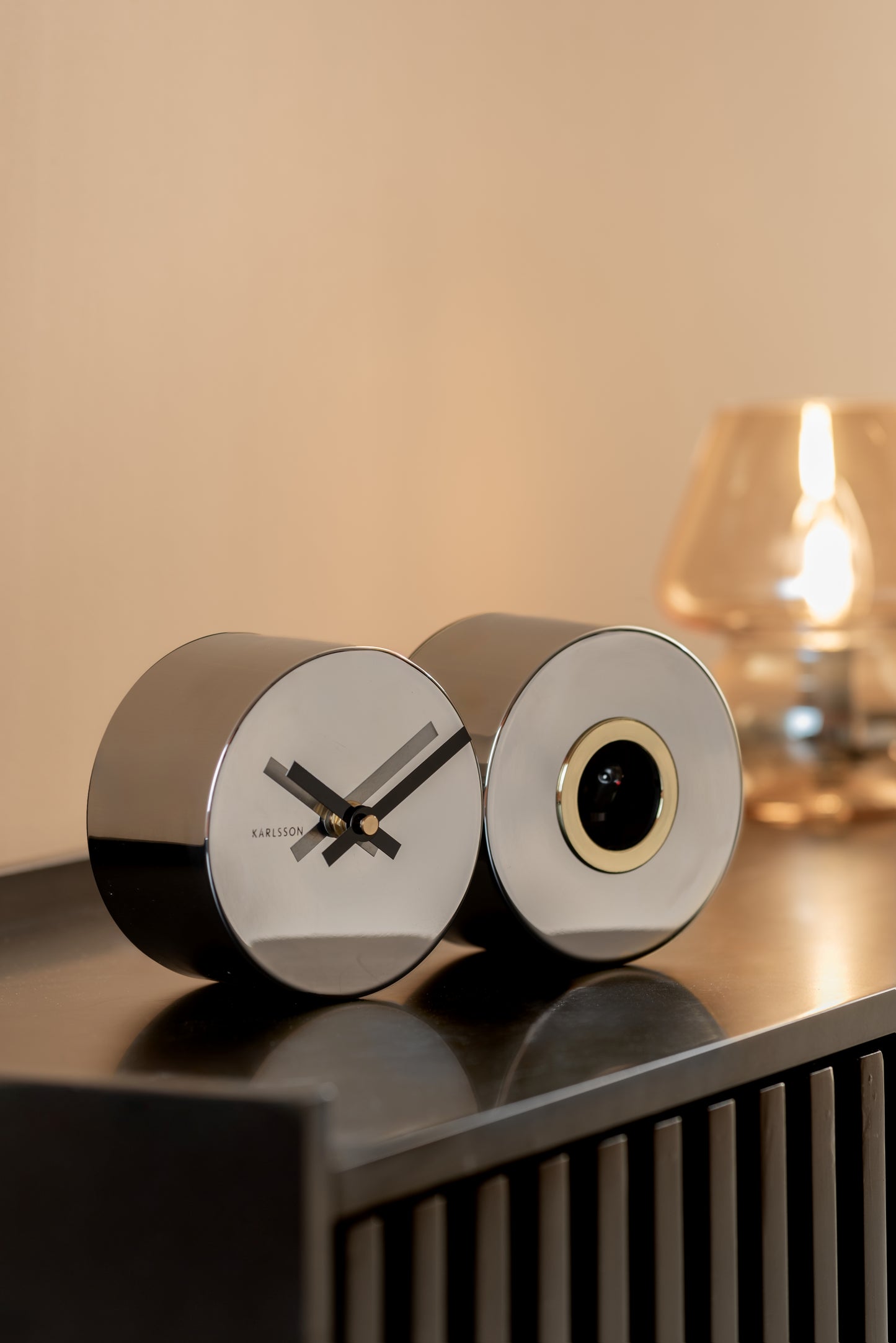 Duo Cuckoo Clock - Chrome