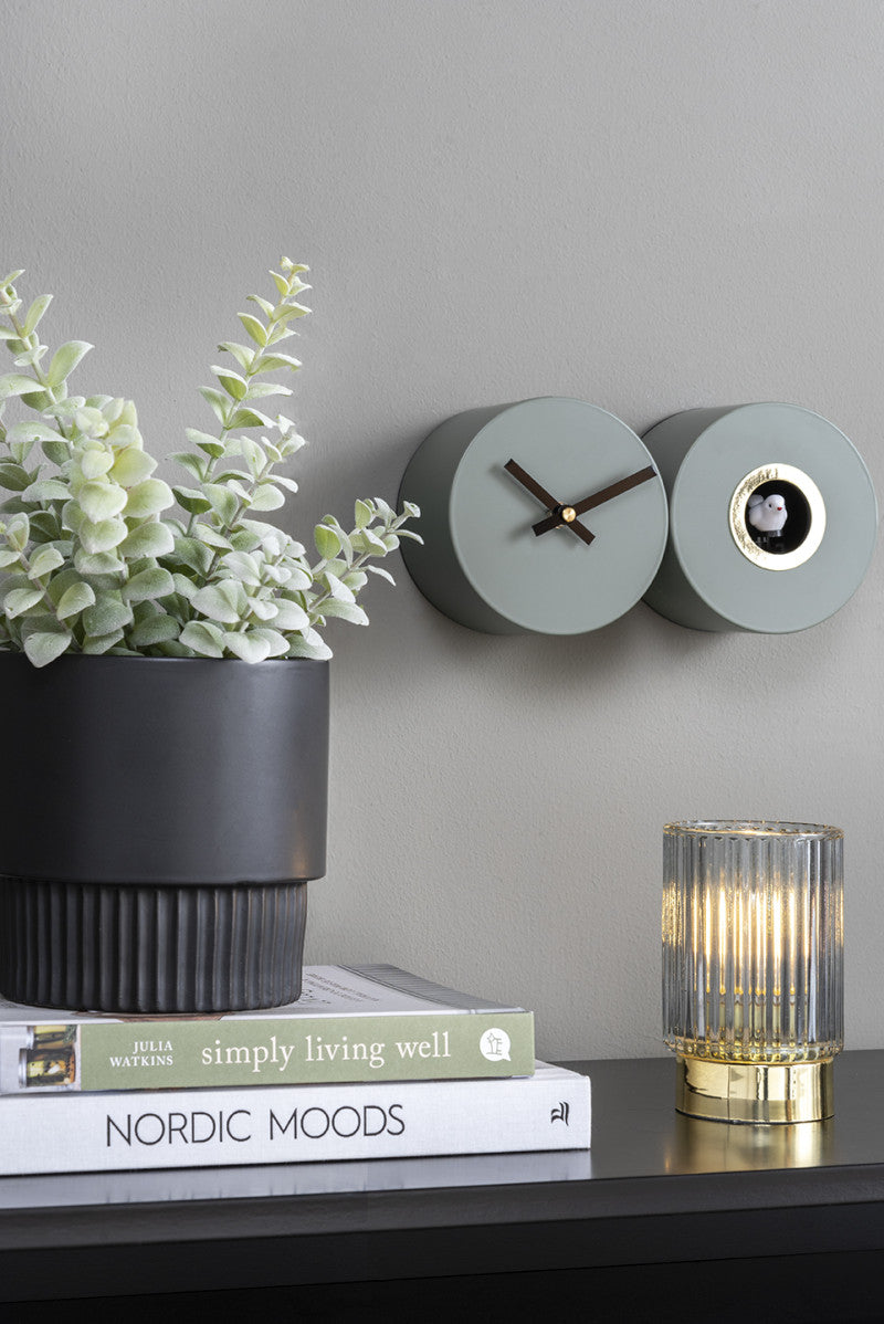 Duo Cuckoo Clock - Matte Green