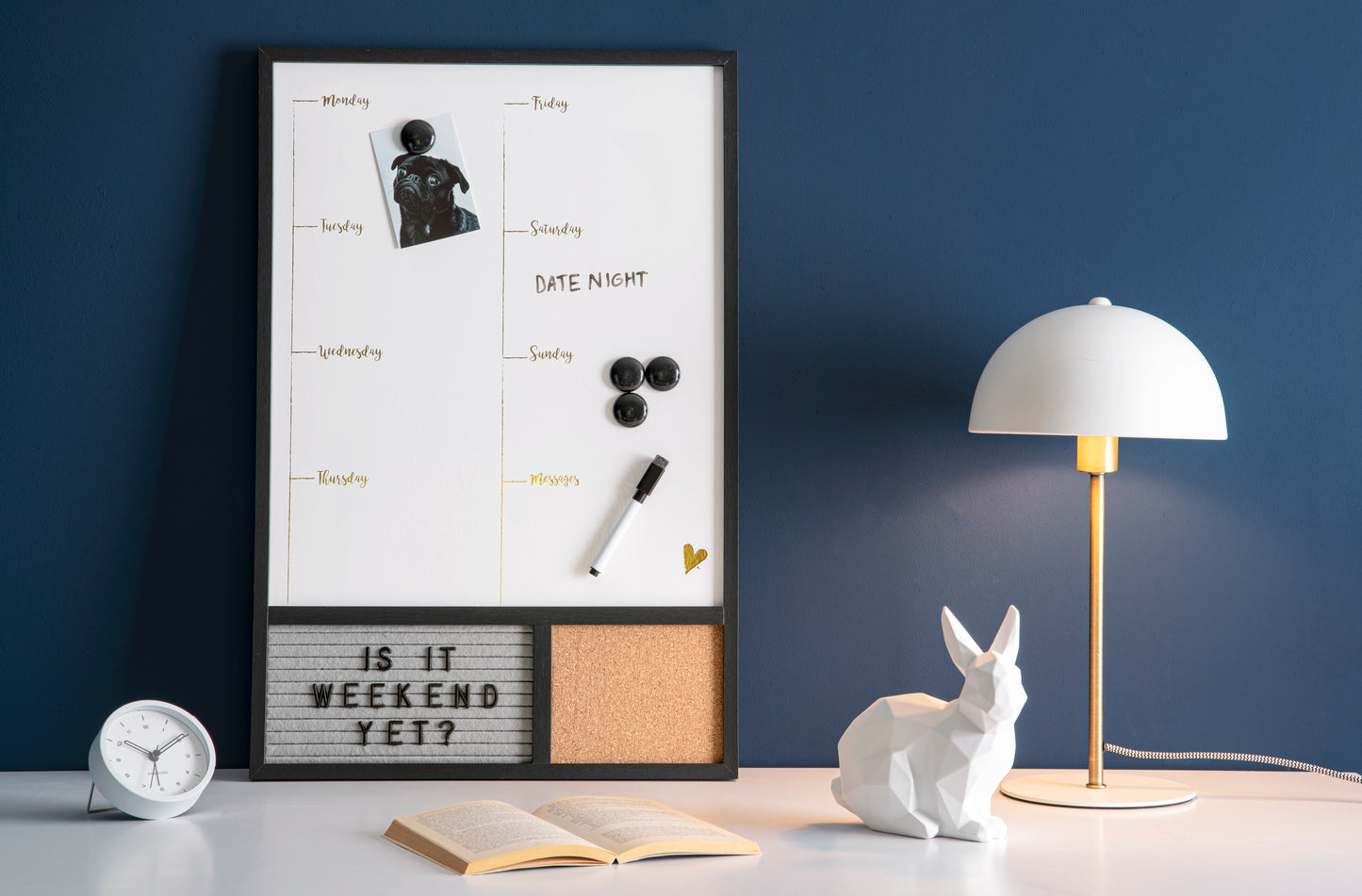 Tinge Alarm Clock - White
