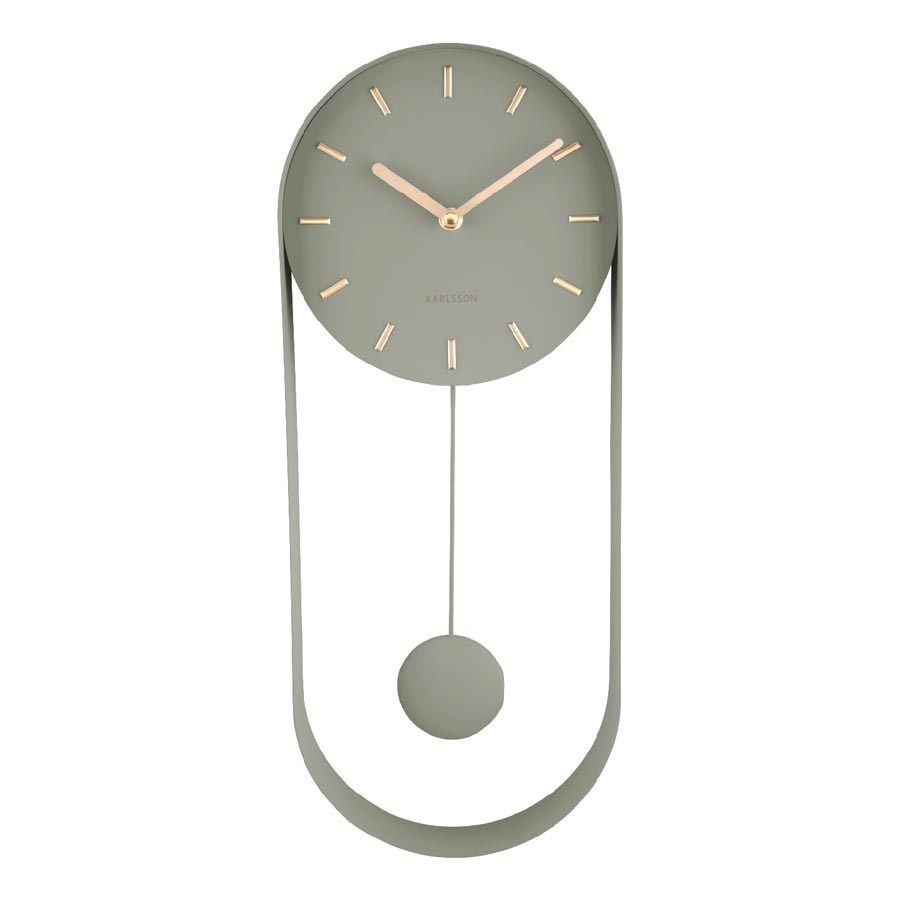 Charm Pendulum Clock - Jungle Green