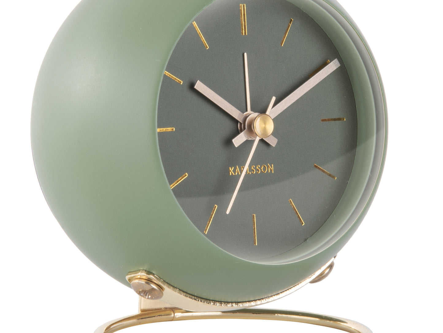 Globe Alarm Clock - Moss Green