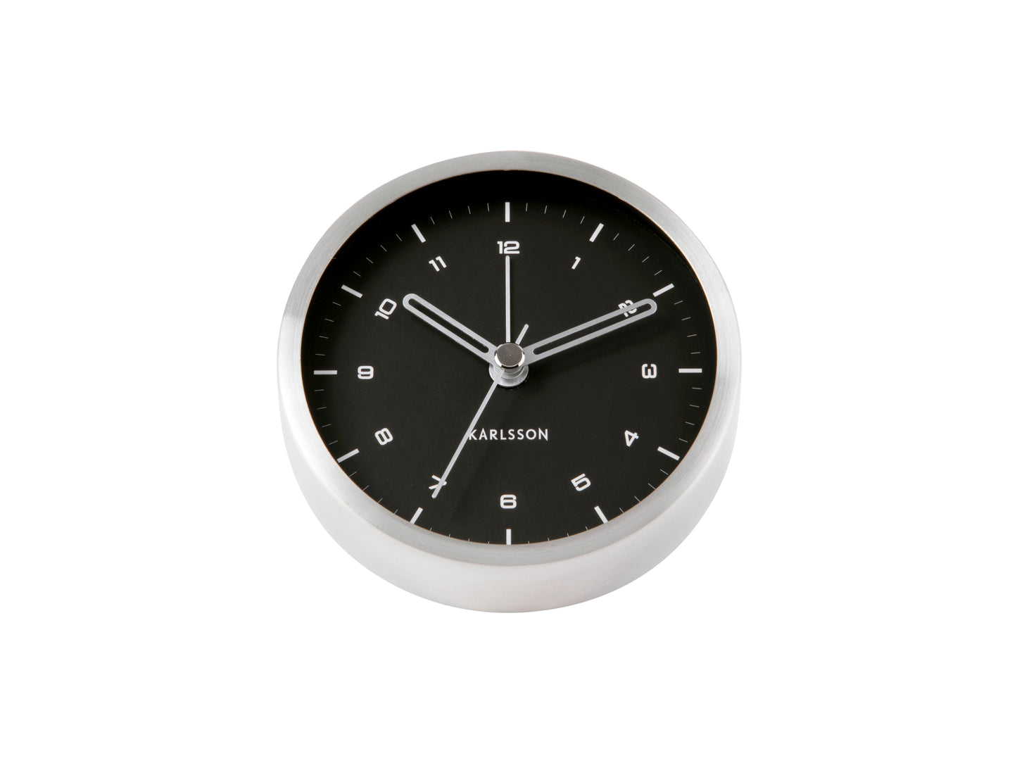 Tinge Alarm Clock - Silver/Black