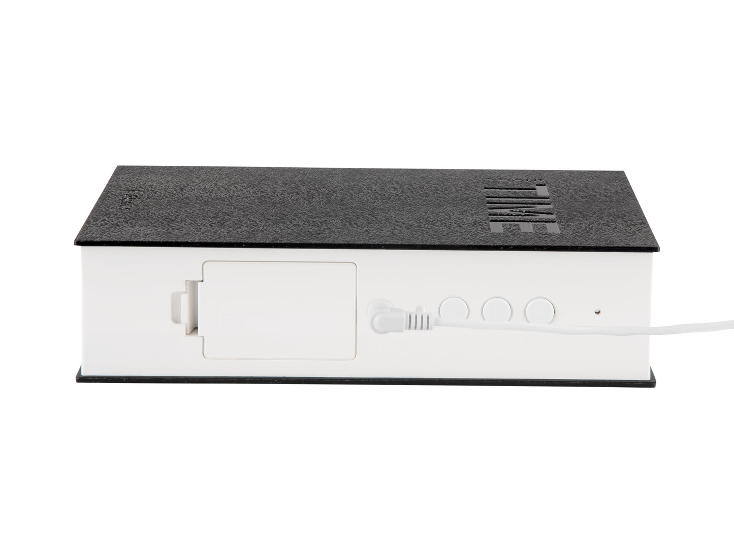 Book LED Alarm Clock - Black