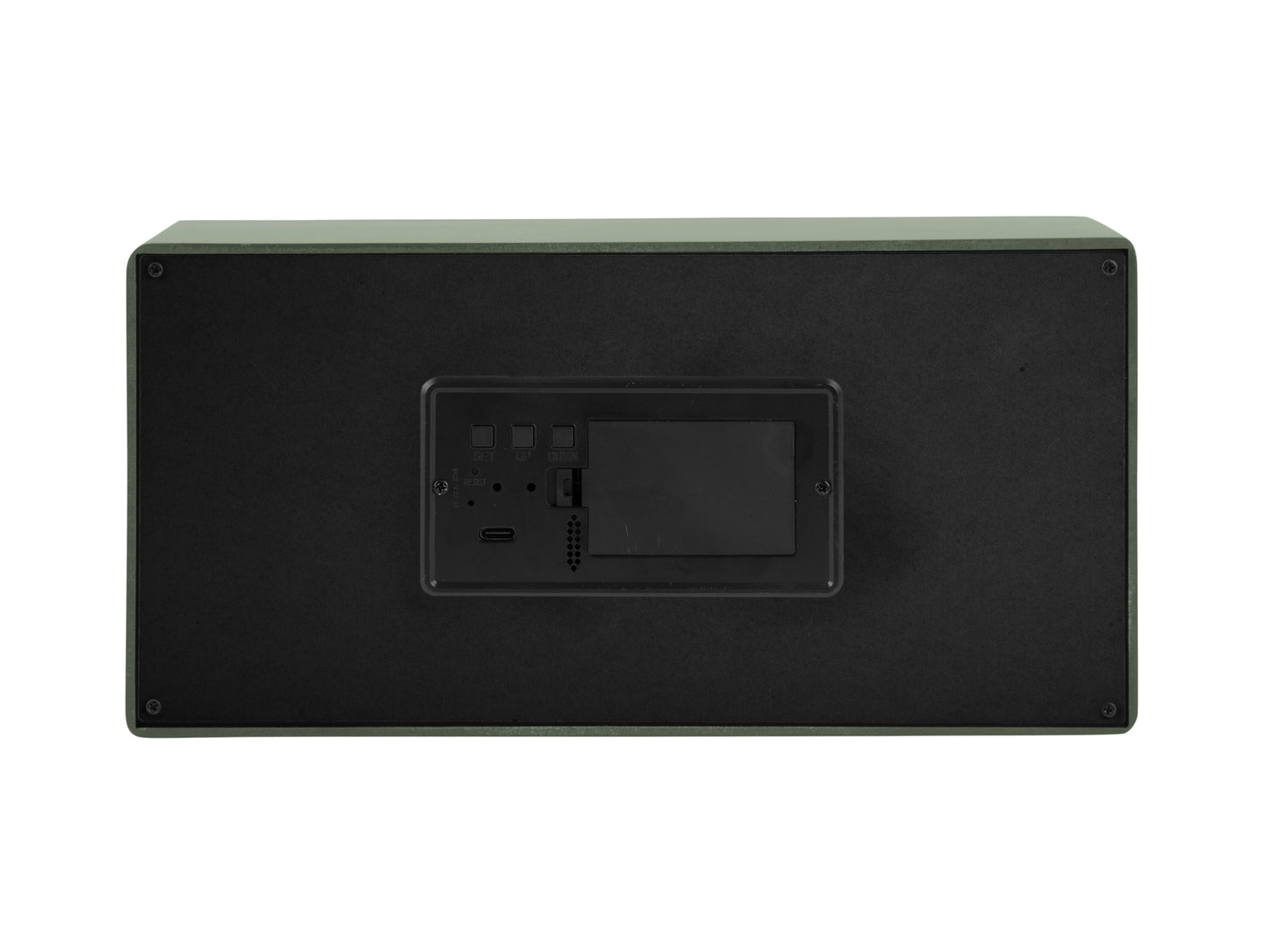 Boxed LED Alarm/Table Clock (USB) - Jungle Green