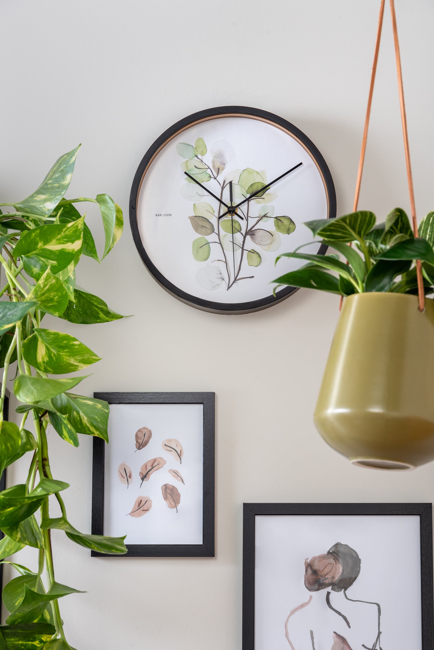 Botanical Clock - Eucalyptus