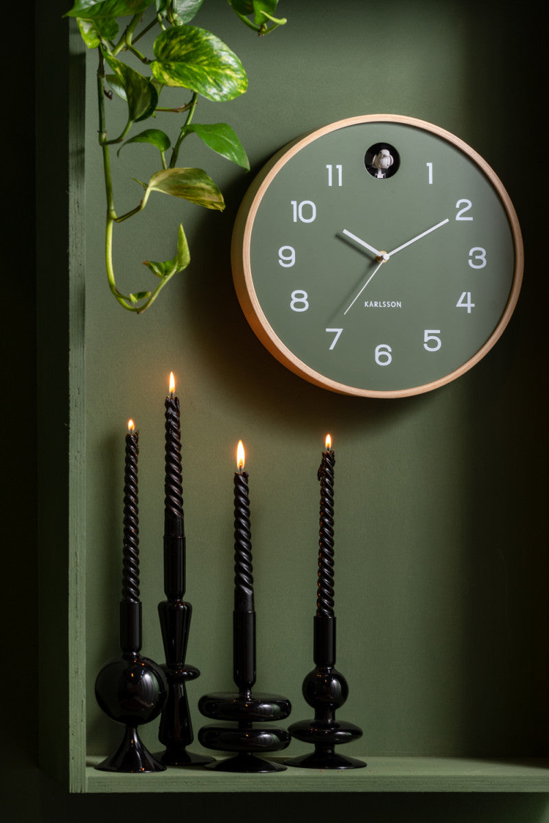 Natural Cuckoo Clock - Jungle Green