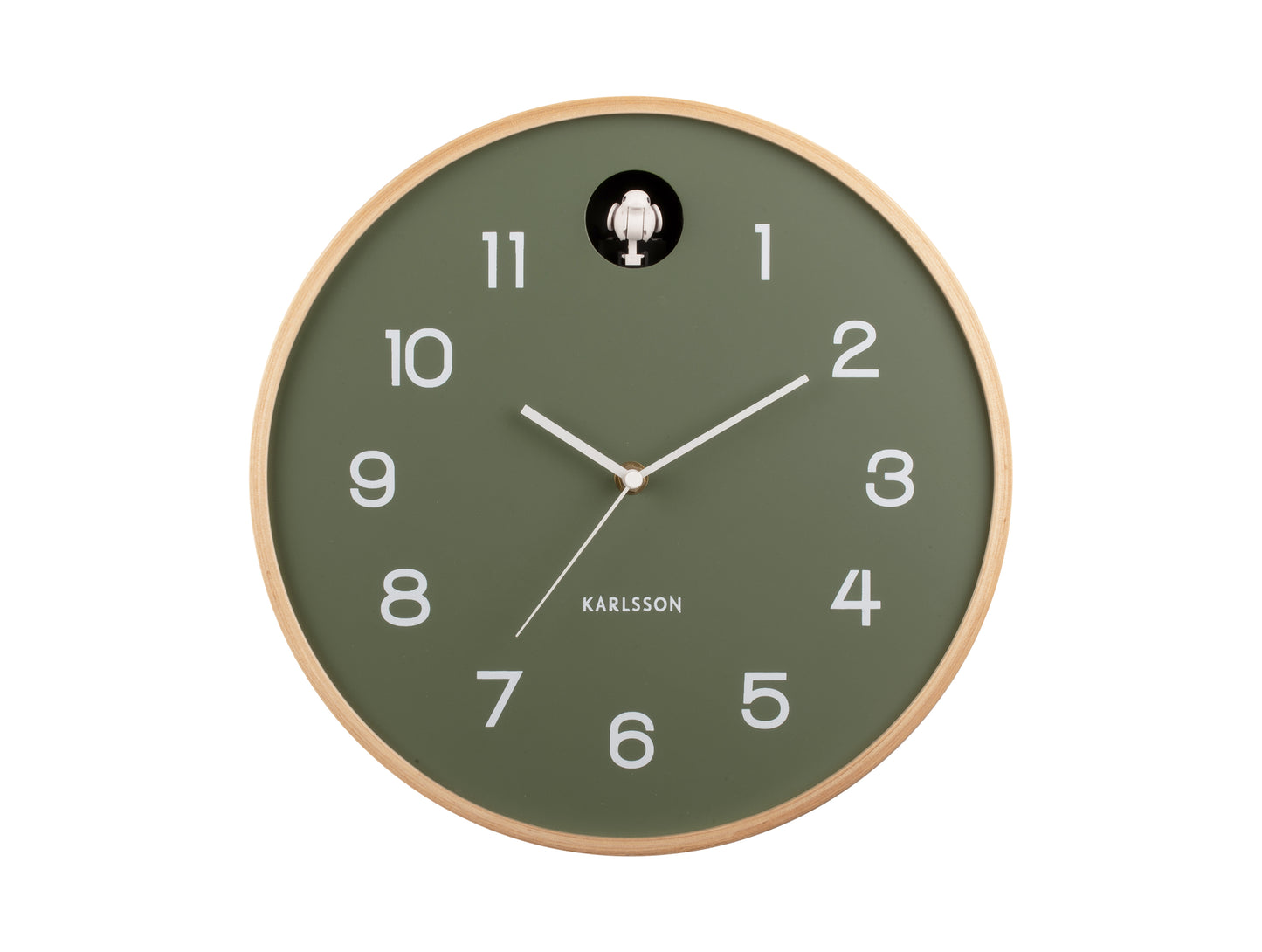 Natural Cuckoo Clock - Jungle Green