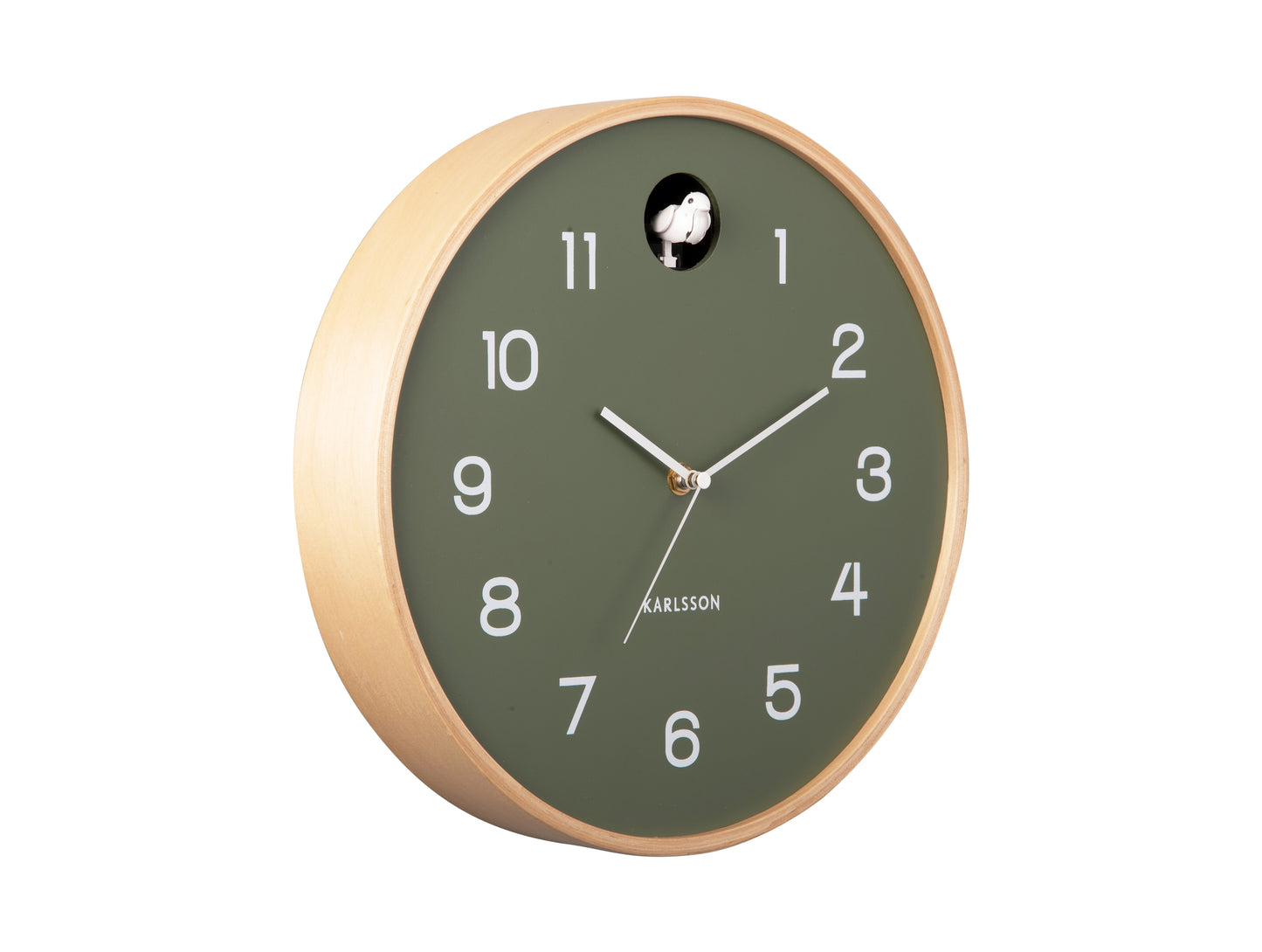 Natural Cuckoo Clock - Jungle Green
