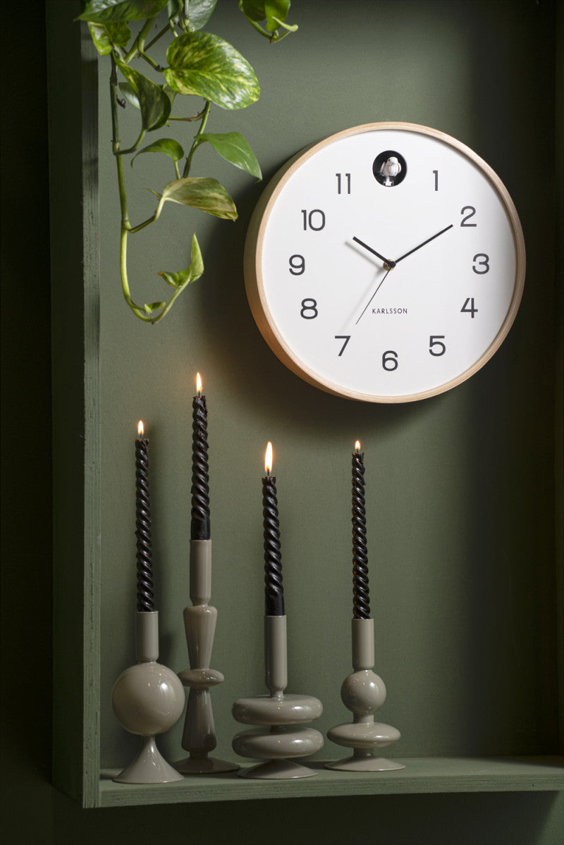 Natural Cuckoo Clock - White