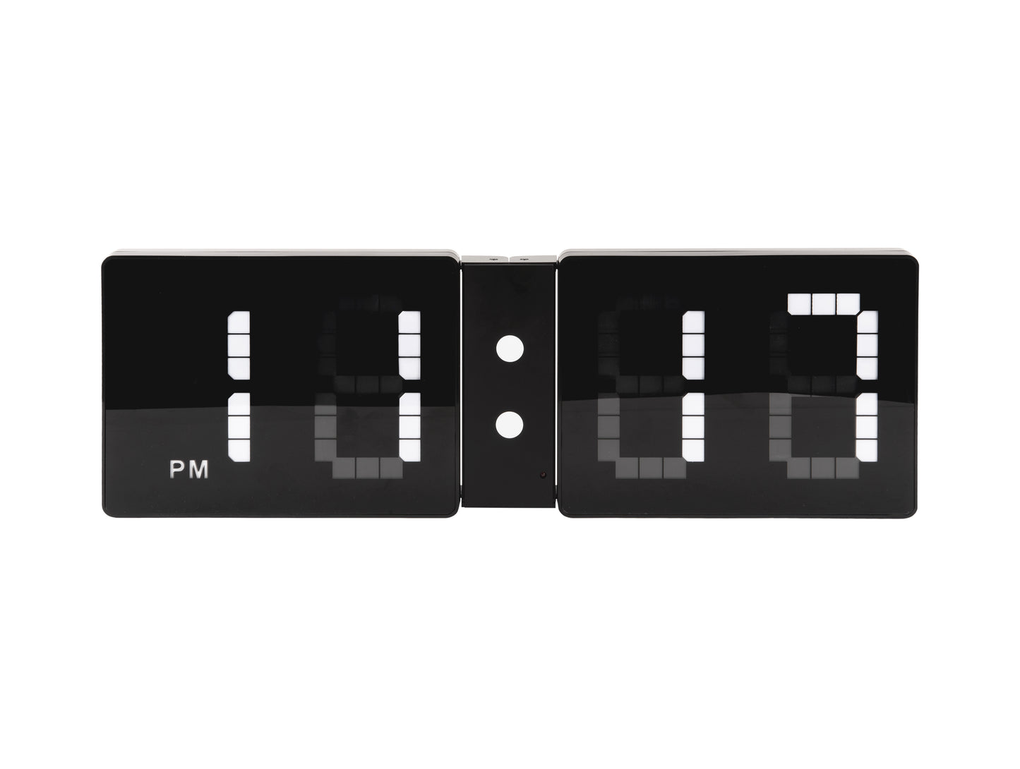 LED Look Flip Clock - Black