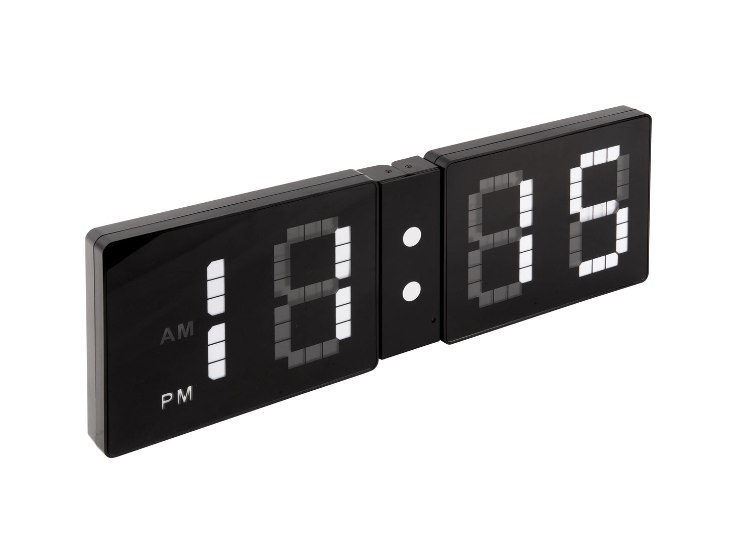 LED Look Flip Clock - Black