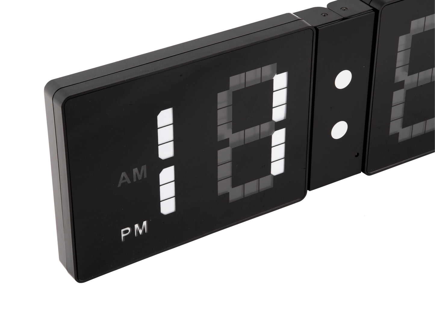 LED Look Flip Clock - Black