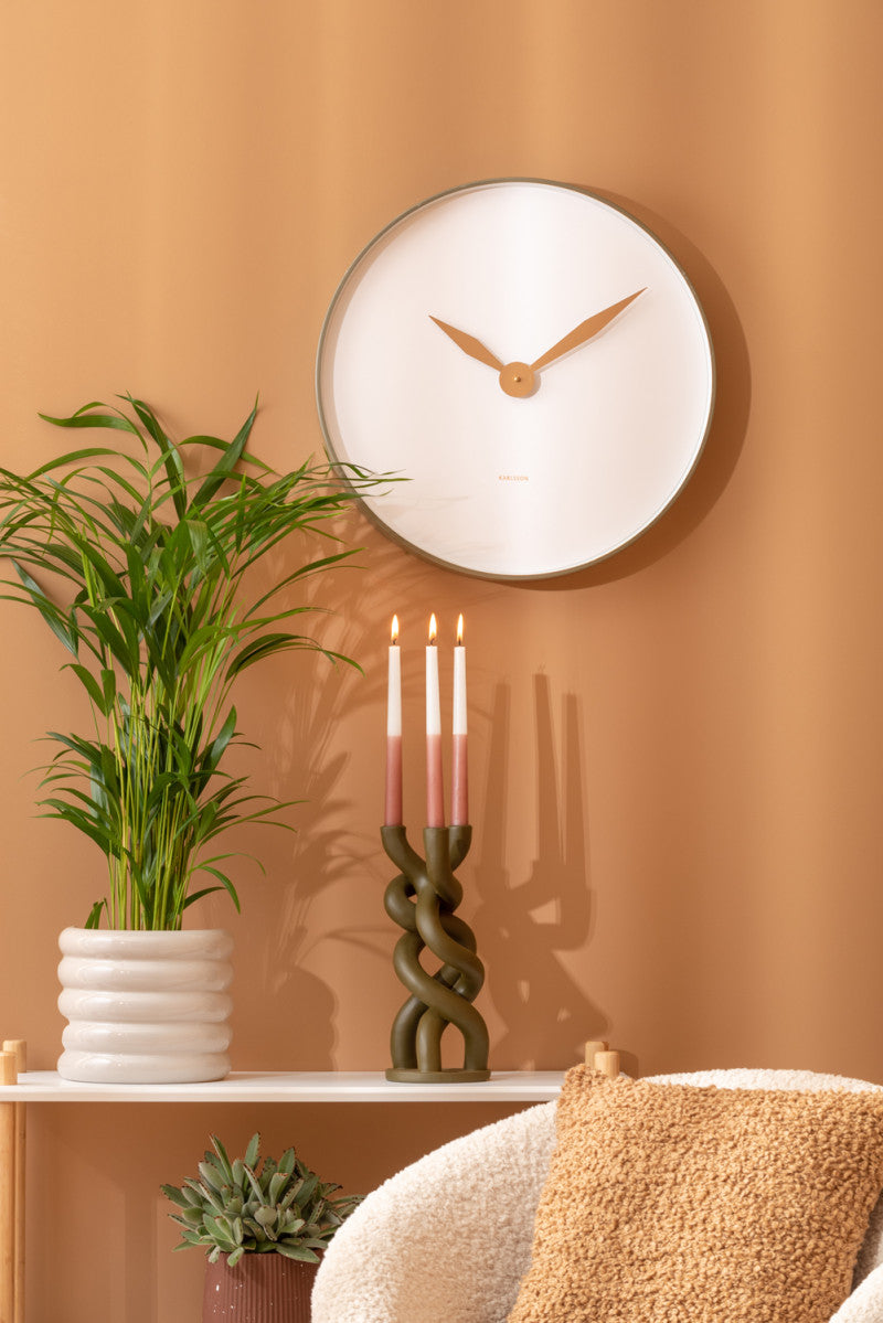 Albatross Wall Clock - Moss Green
