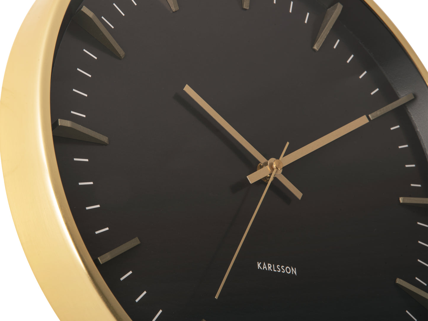 Raised Batons Clock - Gold