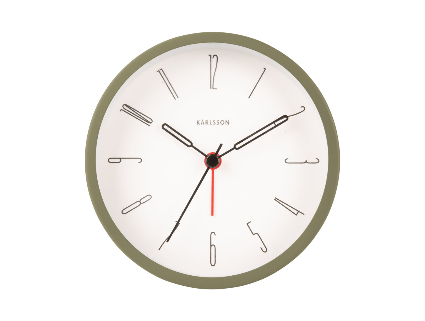 Belle Alarm Clock - Moss Green