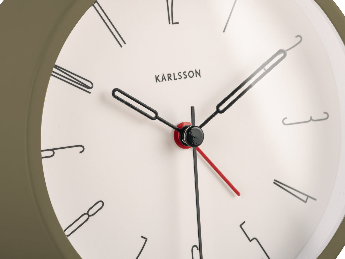 Belle Alarm Clock - Moss Green