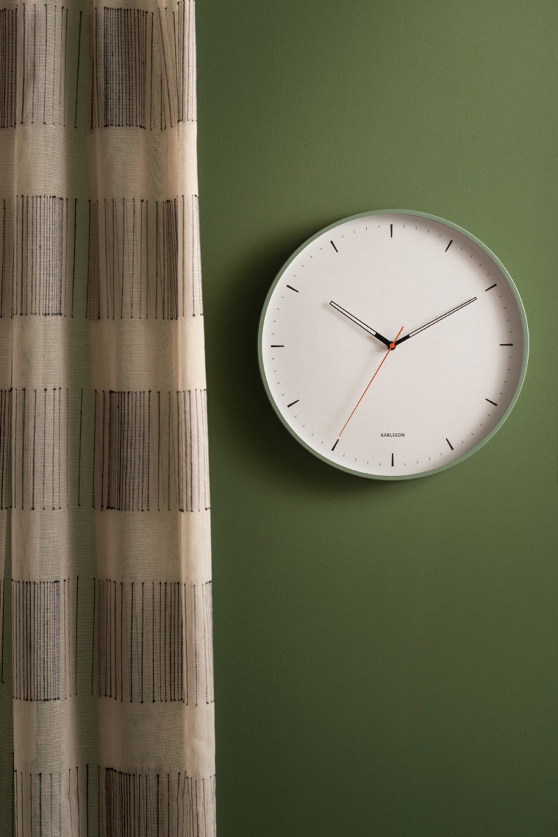 Calm Wall Clock - Grayed Jade