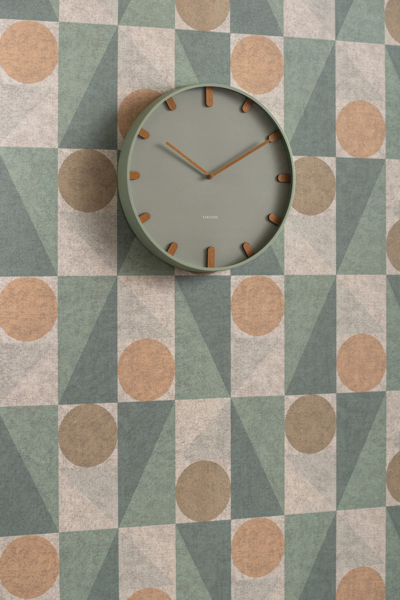 Grace Wall Clock - Grayed Jade