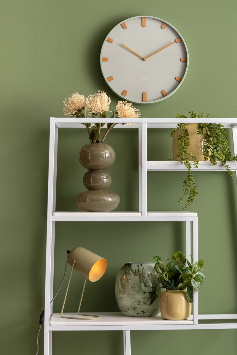 Grace Wall Clock - Grayed Jade