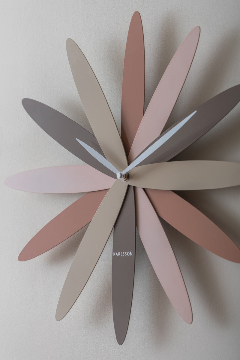 Bloom Wall Clock - Pink