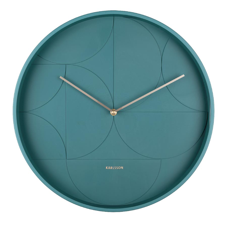 Echelon Wall Clock - Dark Blue