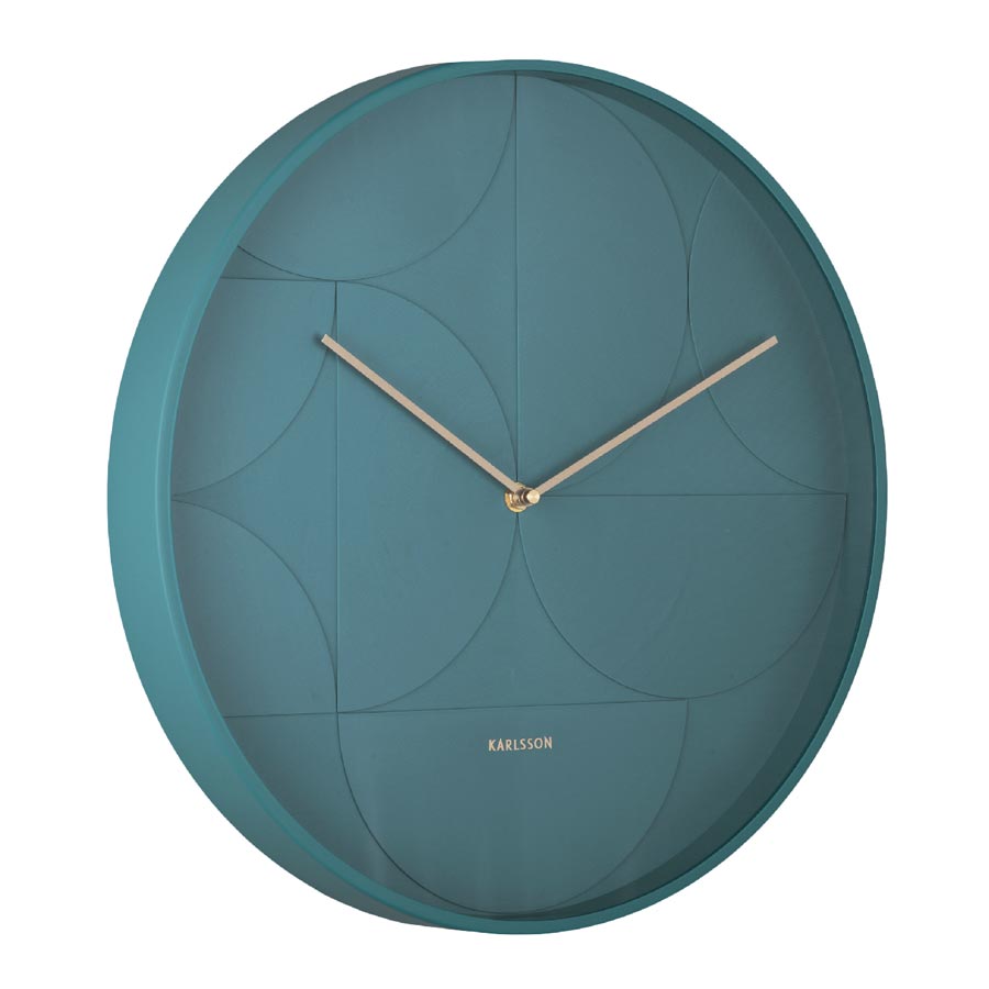 Echelon Wall Clock - Dark Blue