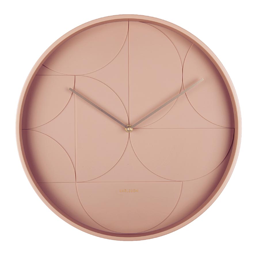 Echelon Wall Clock - Faded Pink
