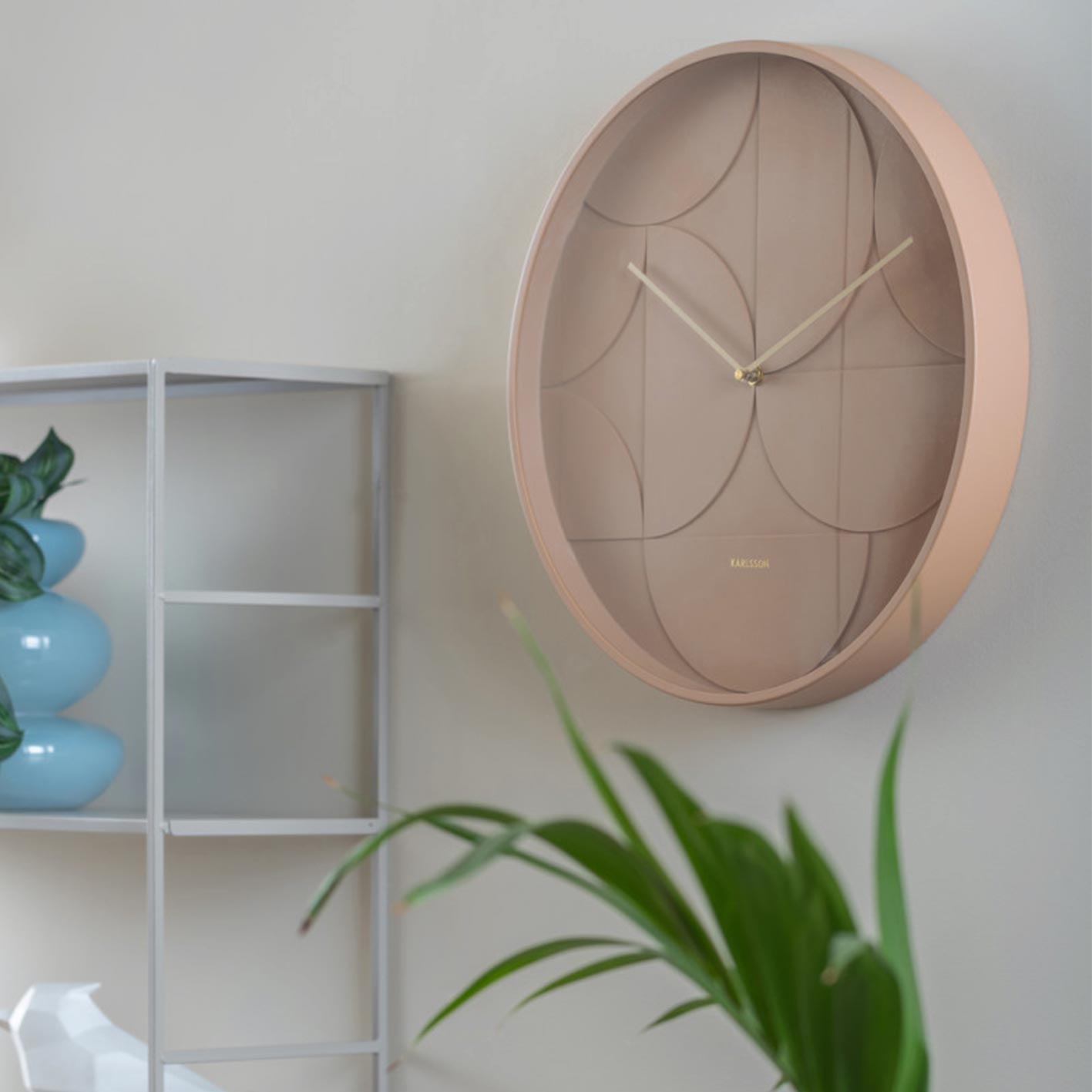 Echelon Wall Clock - Faded Pink