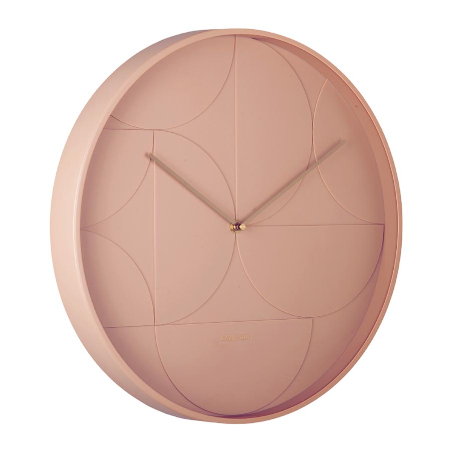 Echelon Wall Clock - Faded Pink