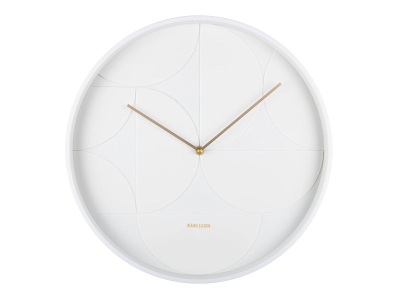Echelon Wall Clock - White