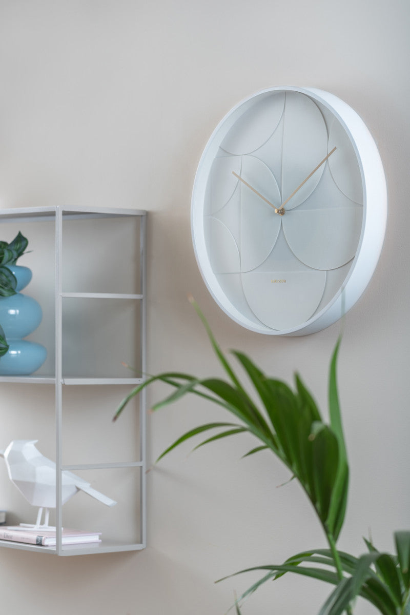 Echelon Wall Clock - White