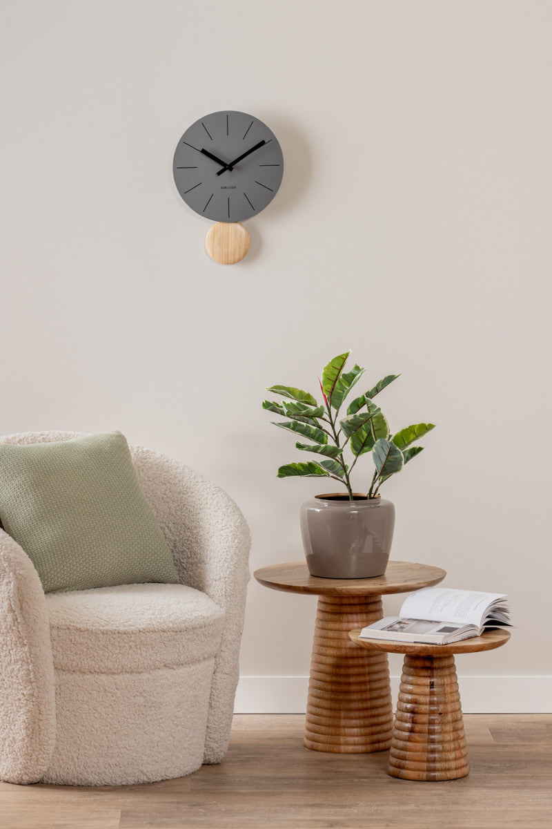 Arlo Pendulum Clock - Dark Grey