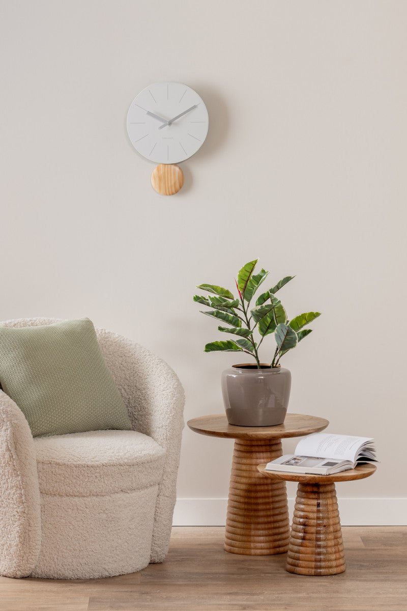 Arlo Pendulum Clock - White