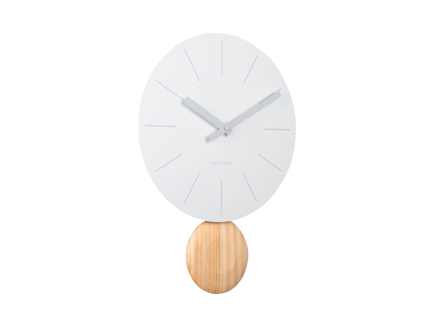 Arlo Pendulum Clock - White
