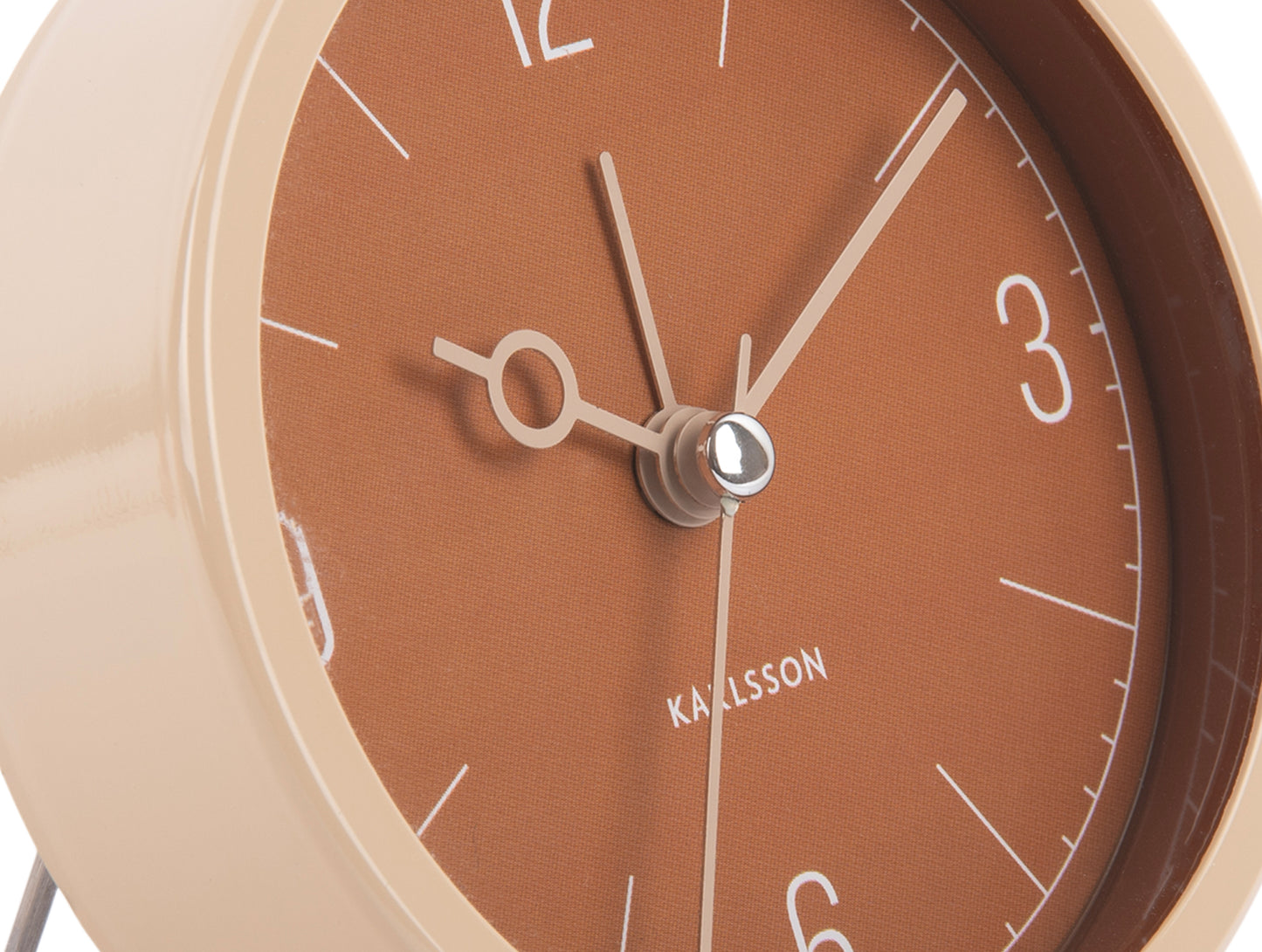 Monocle Alarm Clock - Caramel Brown