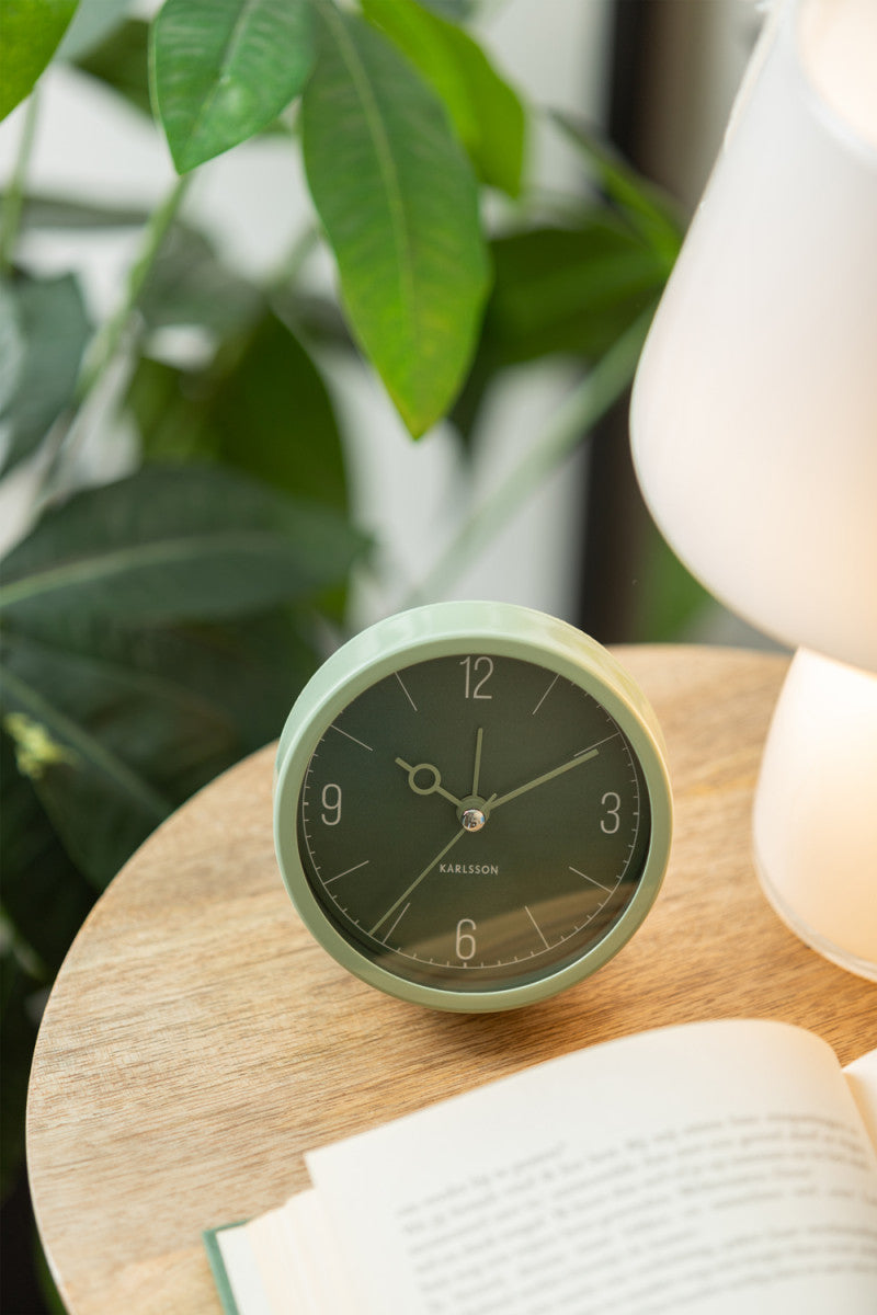 Monocle Alarm Clock - Jungle Green