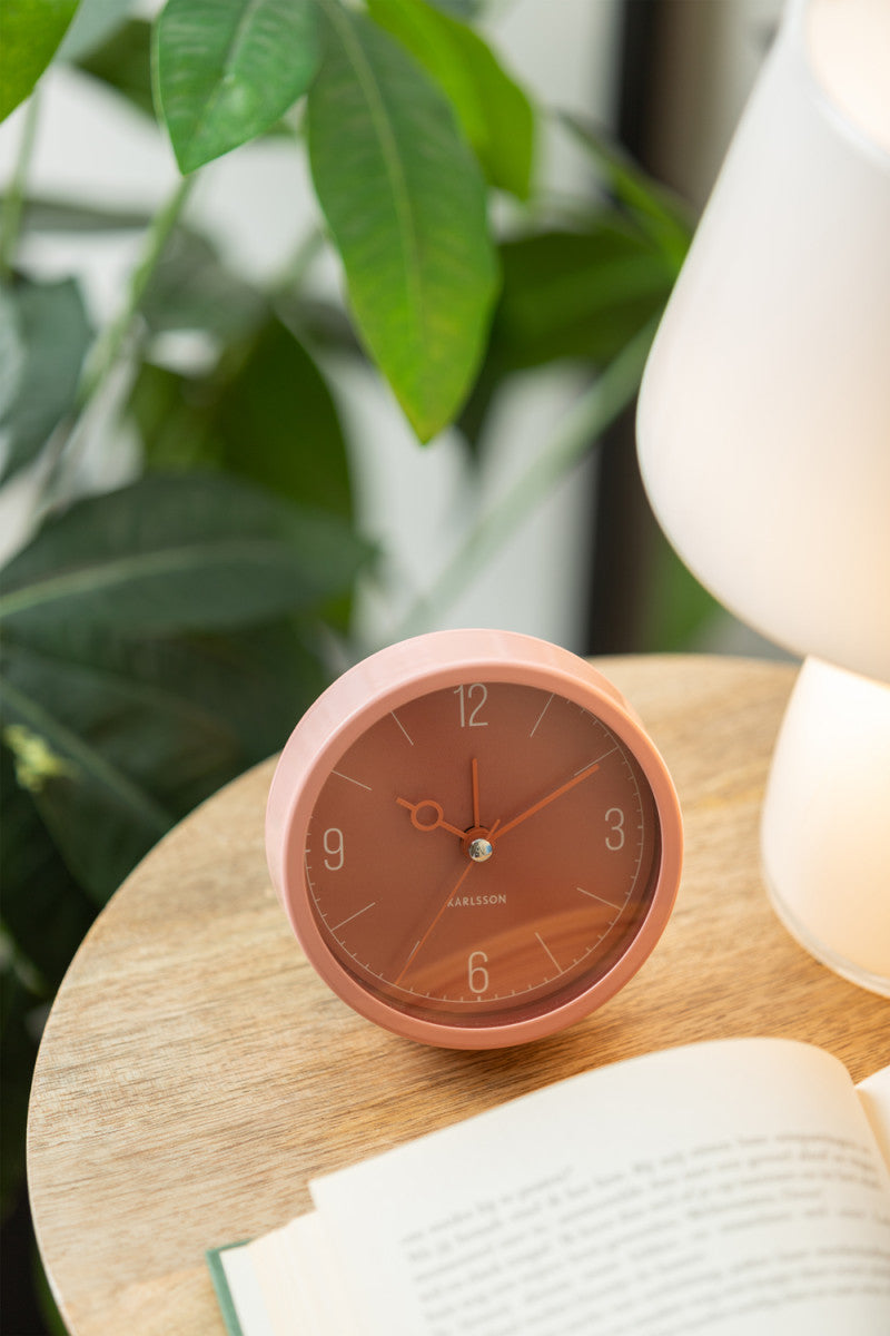 Monocle Alarm Clock - Blush Red