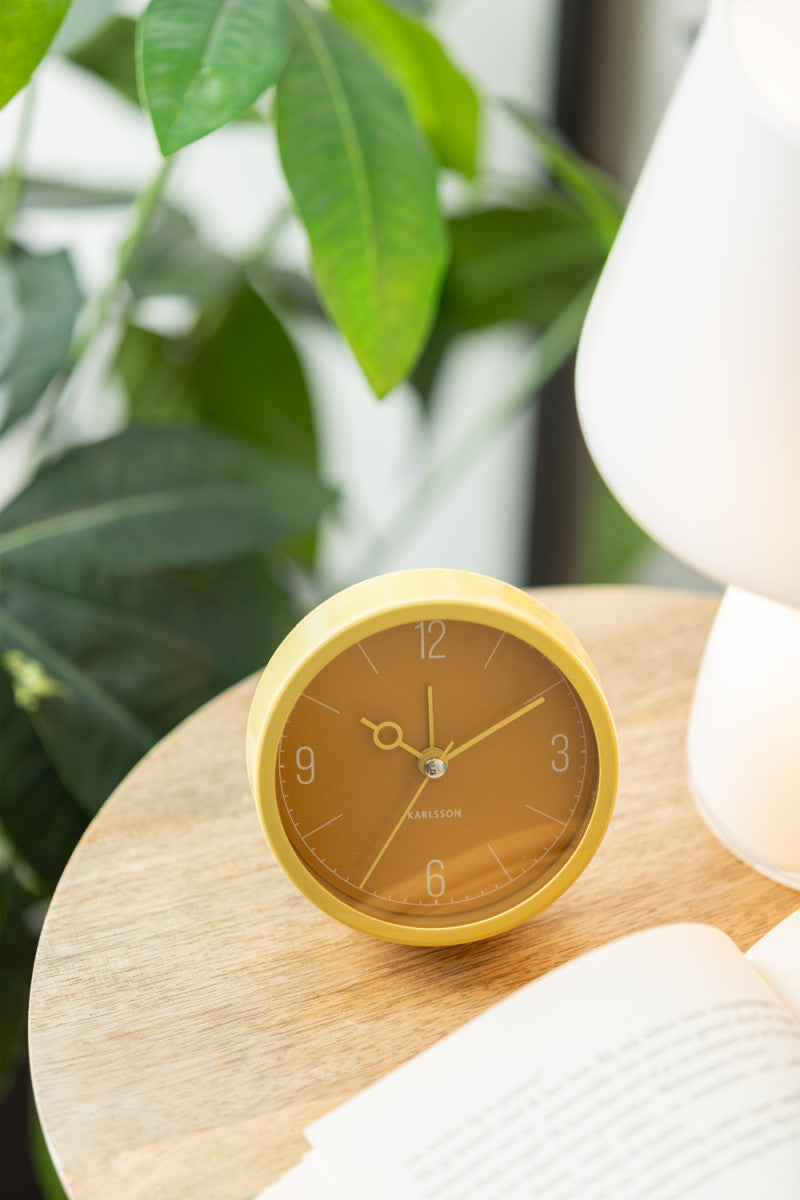 Monocle Alarm Clock - Ochre Yellow